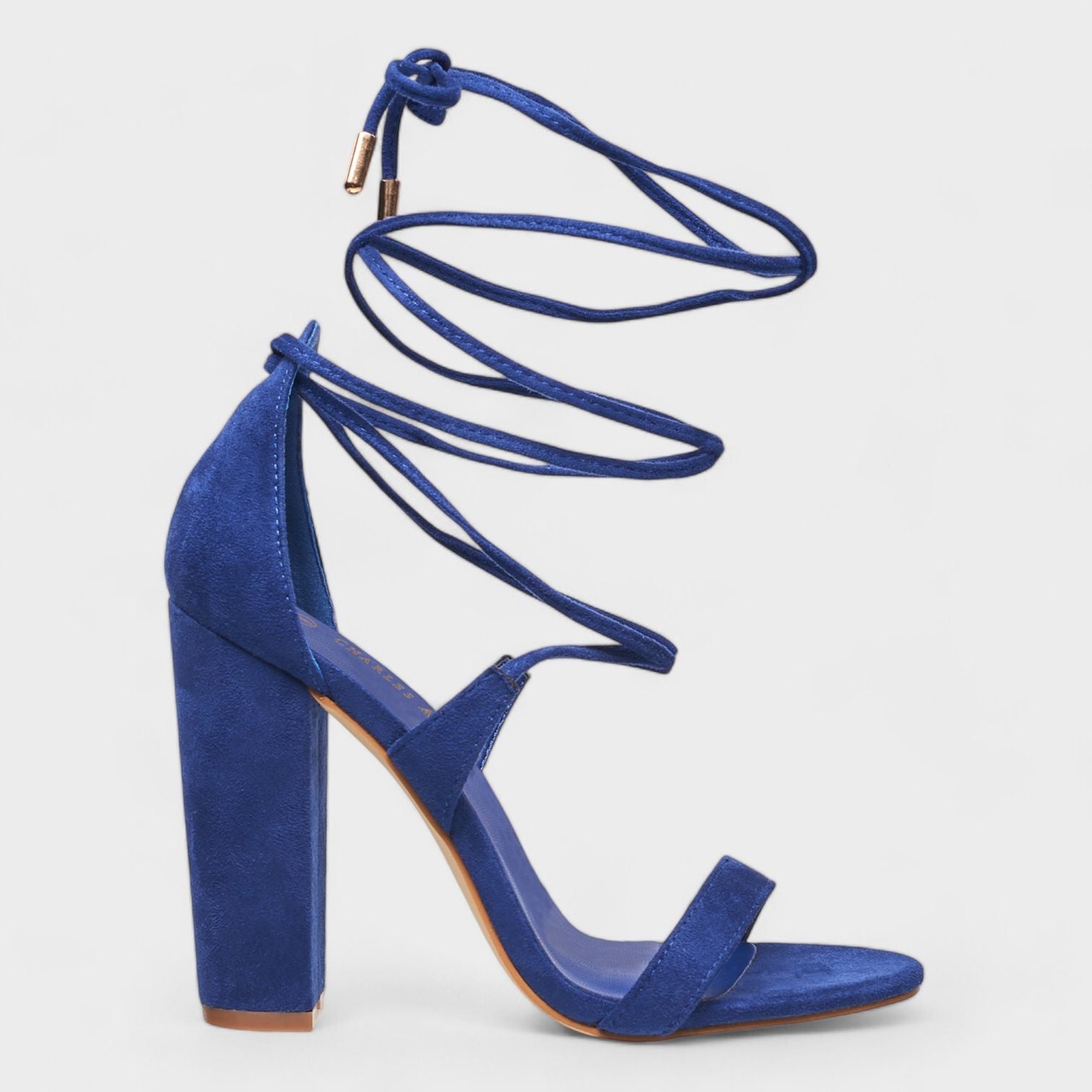 Charles Albert Women's High Heeled Dressy Strappy Lace Up Block Heels for Women's Open Toe, Gladiator, Comfy 4-Inch Heeled Sandals