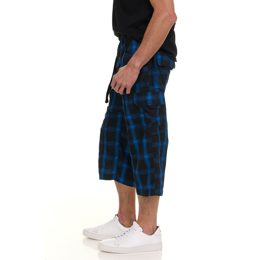 Canada Weather Gear Men’s Cargo Belted Shorts – Lightweight Stretch Twill Knee-Length Shorts with Pockets
