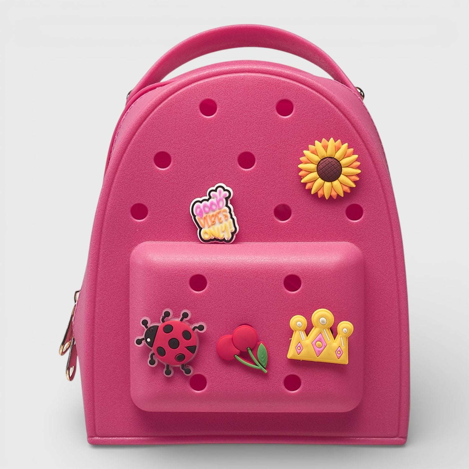 A Little Obsessed Girls' Charm It Mini Backpack - Hot Pink