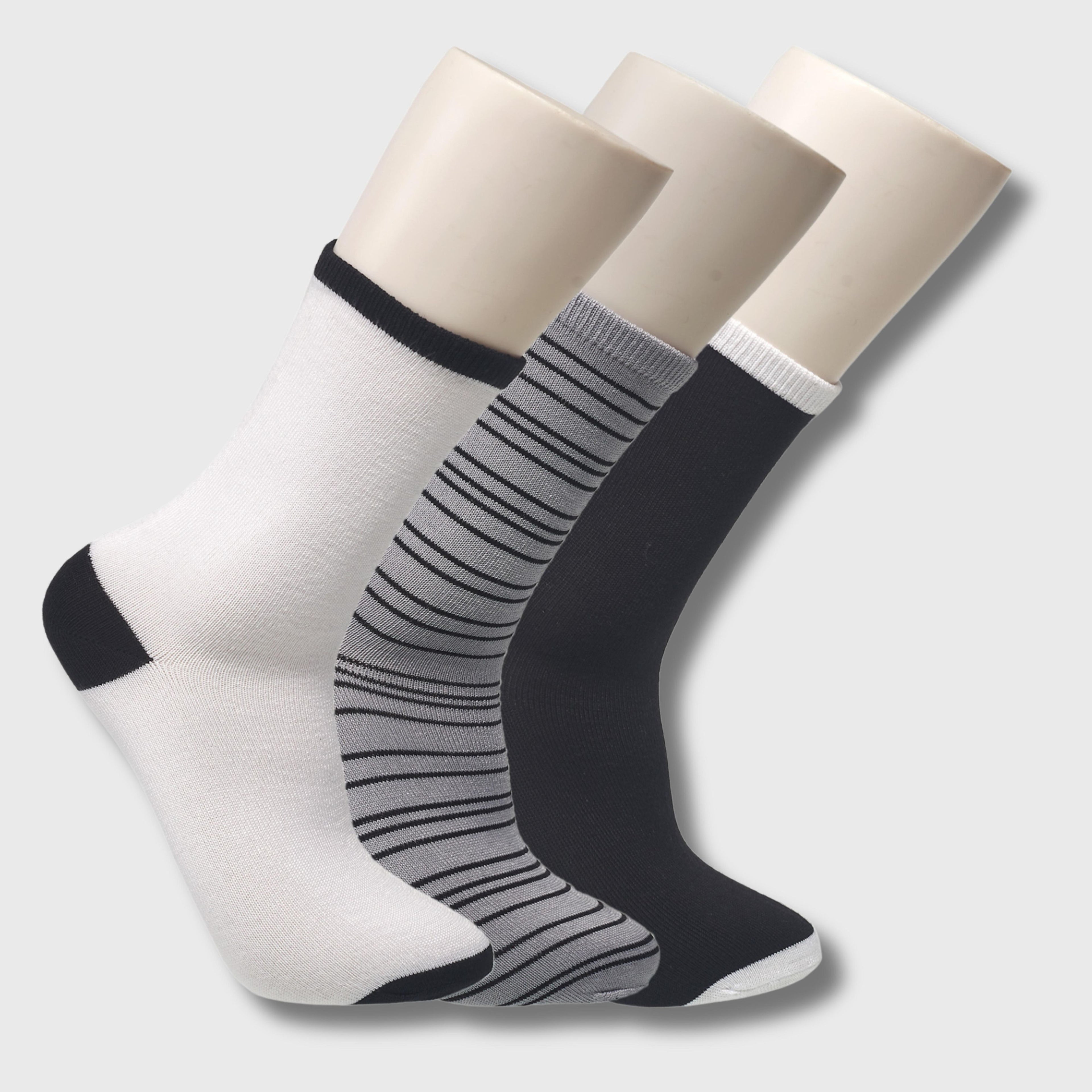 Willow & Ruby Women's 3-Pack Super Soft Crew Socks - Comfy & Stylish Everyday Wear Women Crew Socks