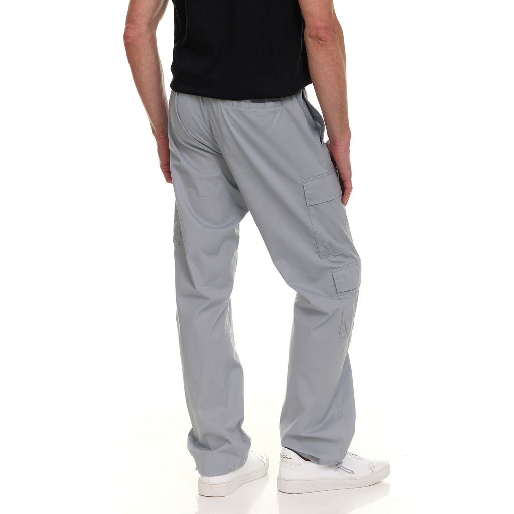 Canada Weather Gear Men’s 4-Pocket Lightweight Cargo Pants – Elastic Waistband with Drawstring, Adjustable Hem, Relaxed Fit