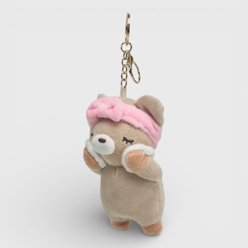 A Little Obsessed Fuzzy Friends Bear Plush Keychain