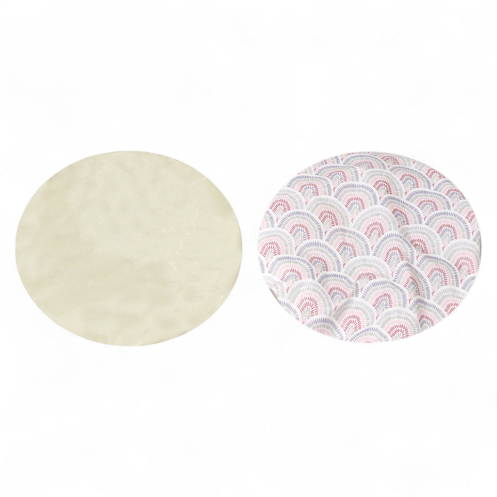 Spa Essentials 2-Pack Shower Caps – Reversible Waterproof Caps with Stylish Patterns & Solid Colors – Hair Protection