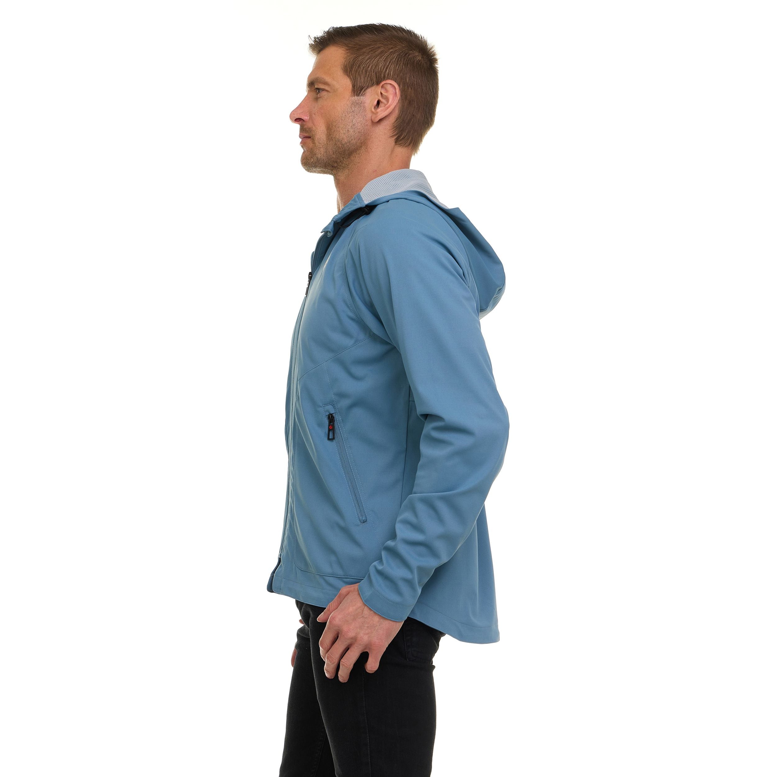 Canada Weather Gear Men’s Performance Tech Jacket – Active Stretch, Wind Resistant, Adjustable Waist, Lightweight