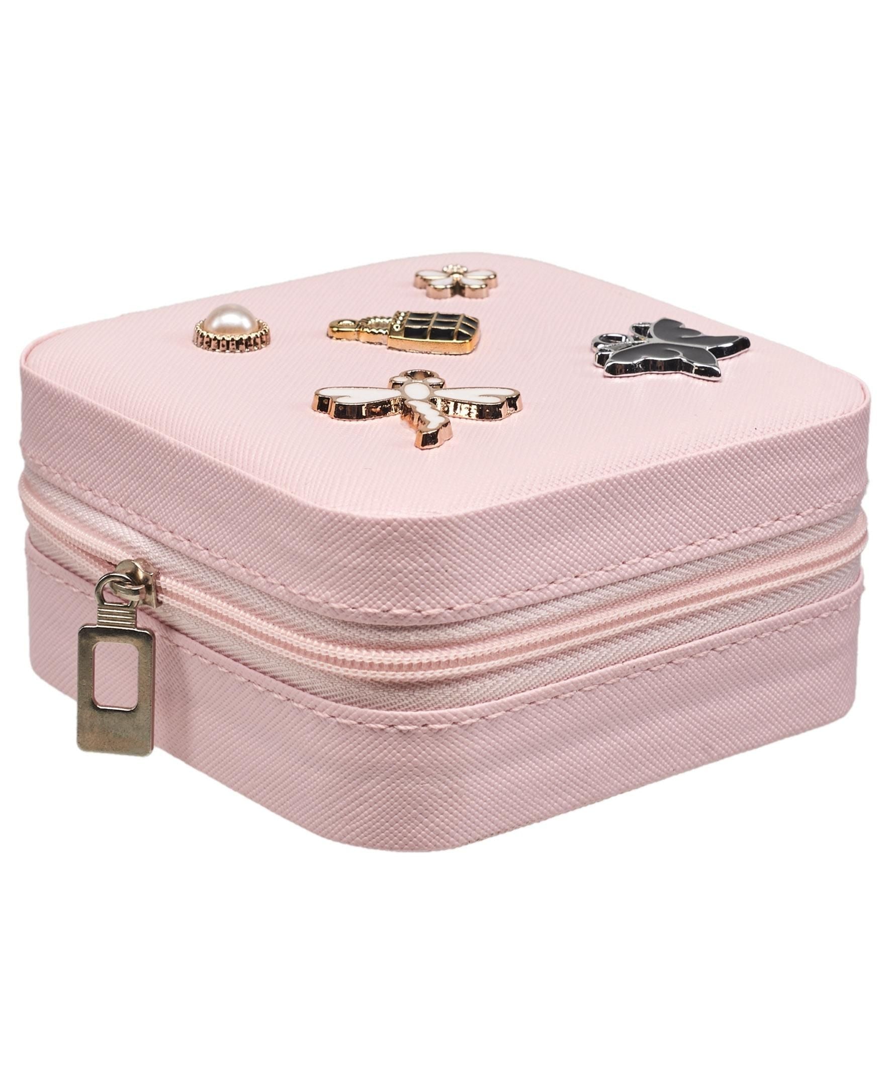 Willow & Ruby Kid's Jewelry Box With Ornament - Travel Jewelry Organizer for Girls (Youth)