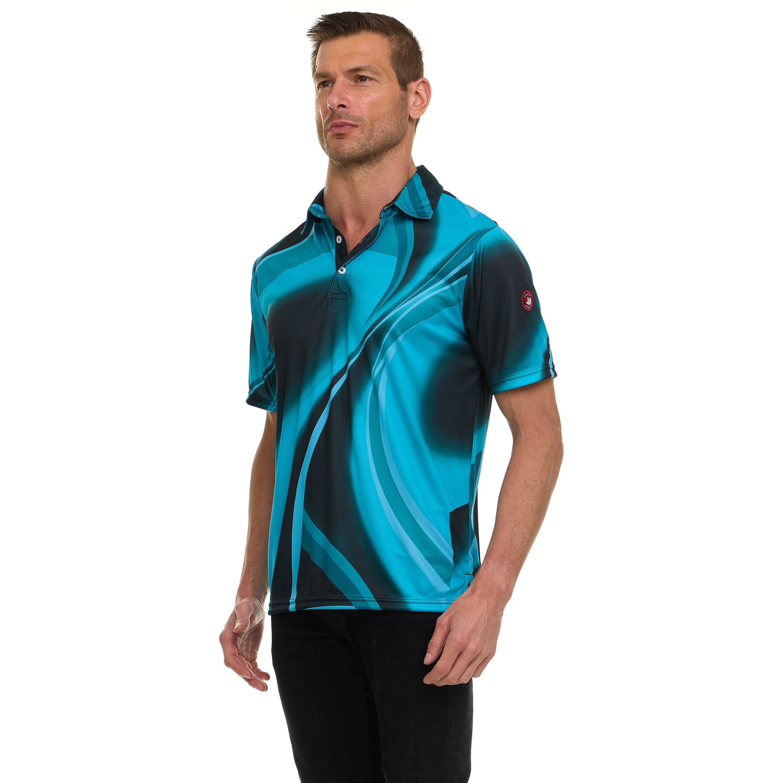 Canada Weather Gear Men’s Performance Polo Shirt – Short Sleeve Moisture Wicking Golf Shirt – Lightweight Athletic Fit