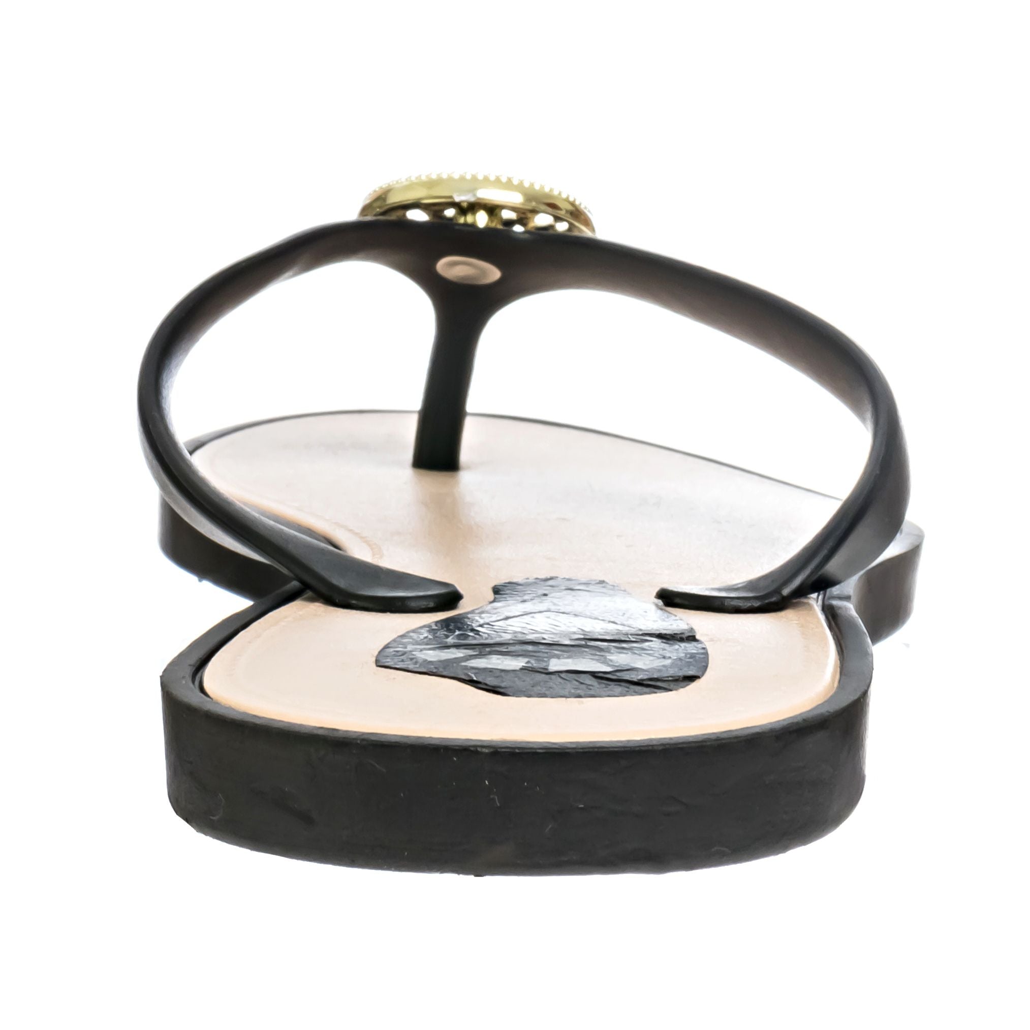 C&C California Women's Gold Medallion Flip Flop Thong Sandal