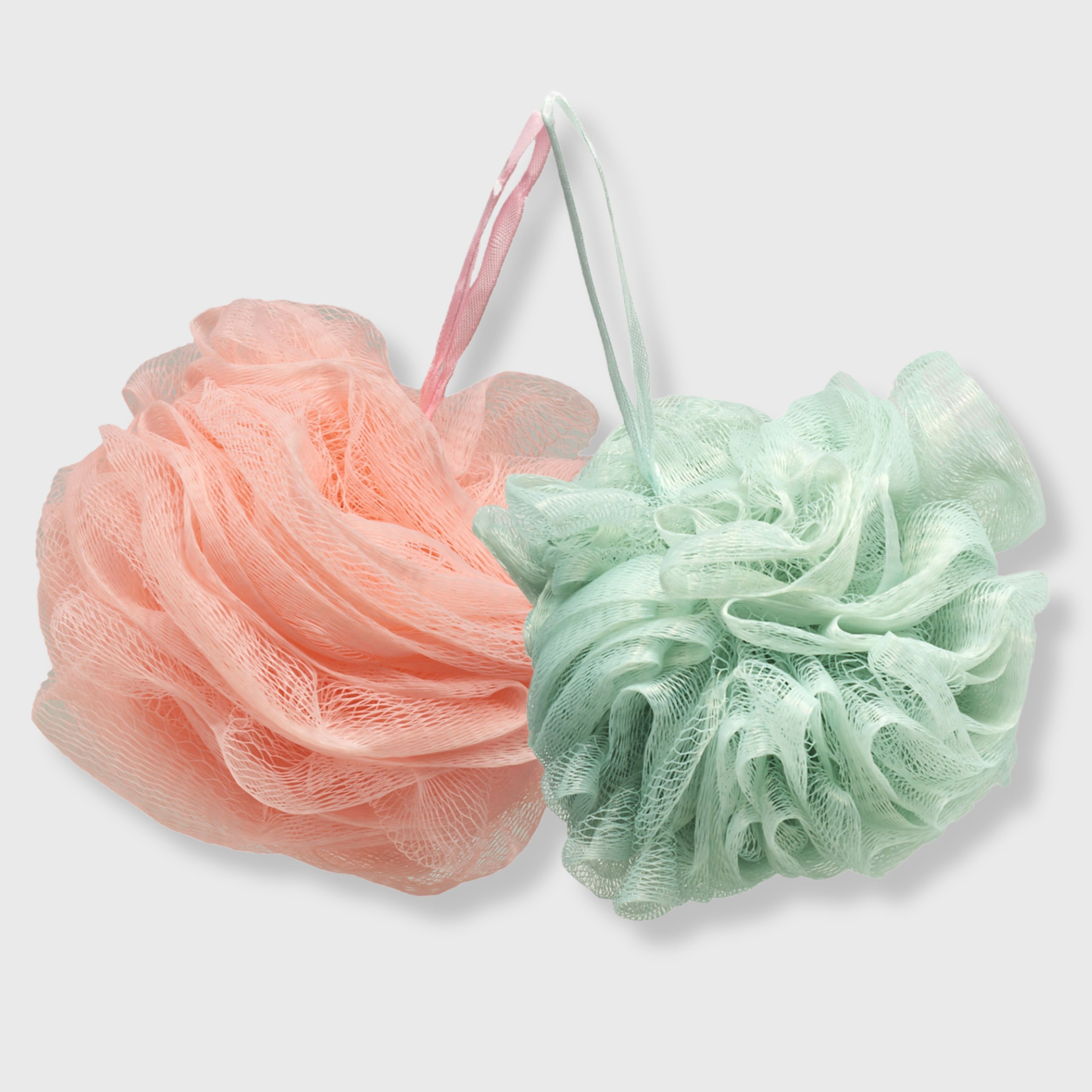 Spa Essentials Bath Loofahs - Shower Poufs