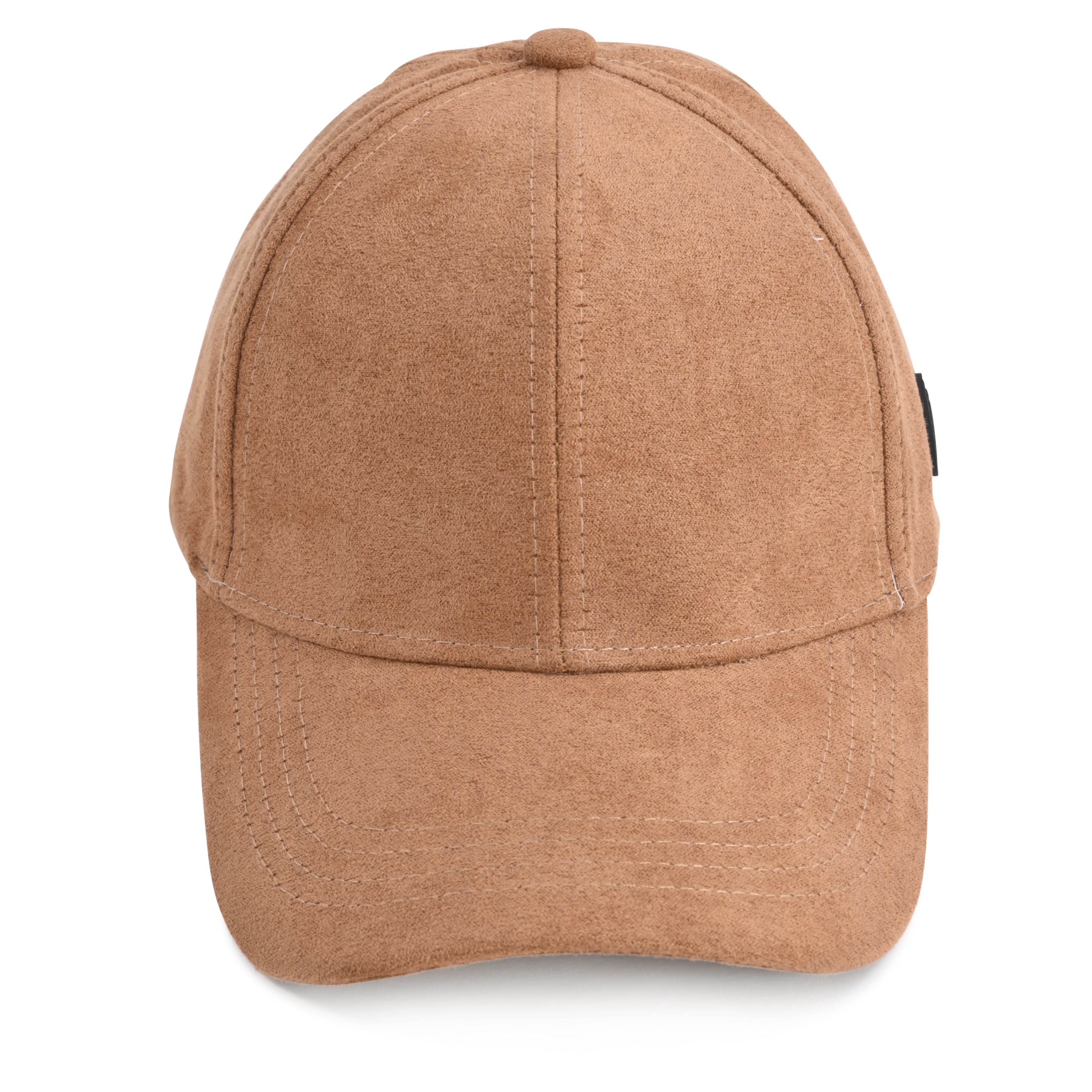 French Connection Microsuede Baseball Cap -  Strapback Metal Closure