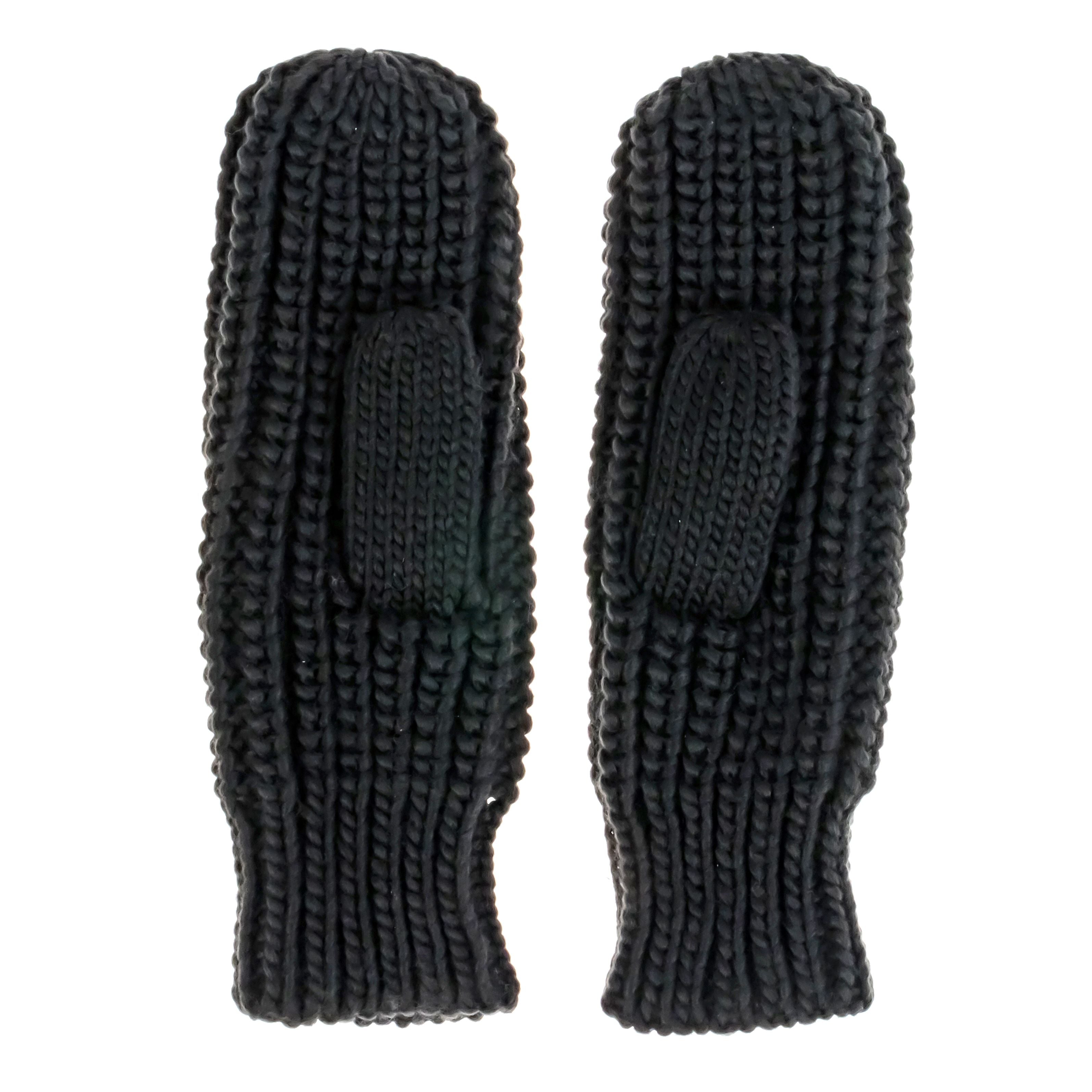 French Connection Women's Fashion Cable Knit Mittens For Winter