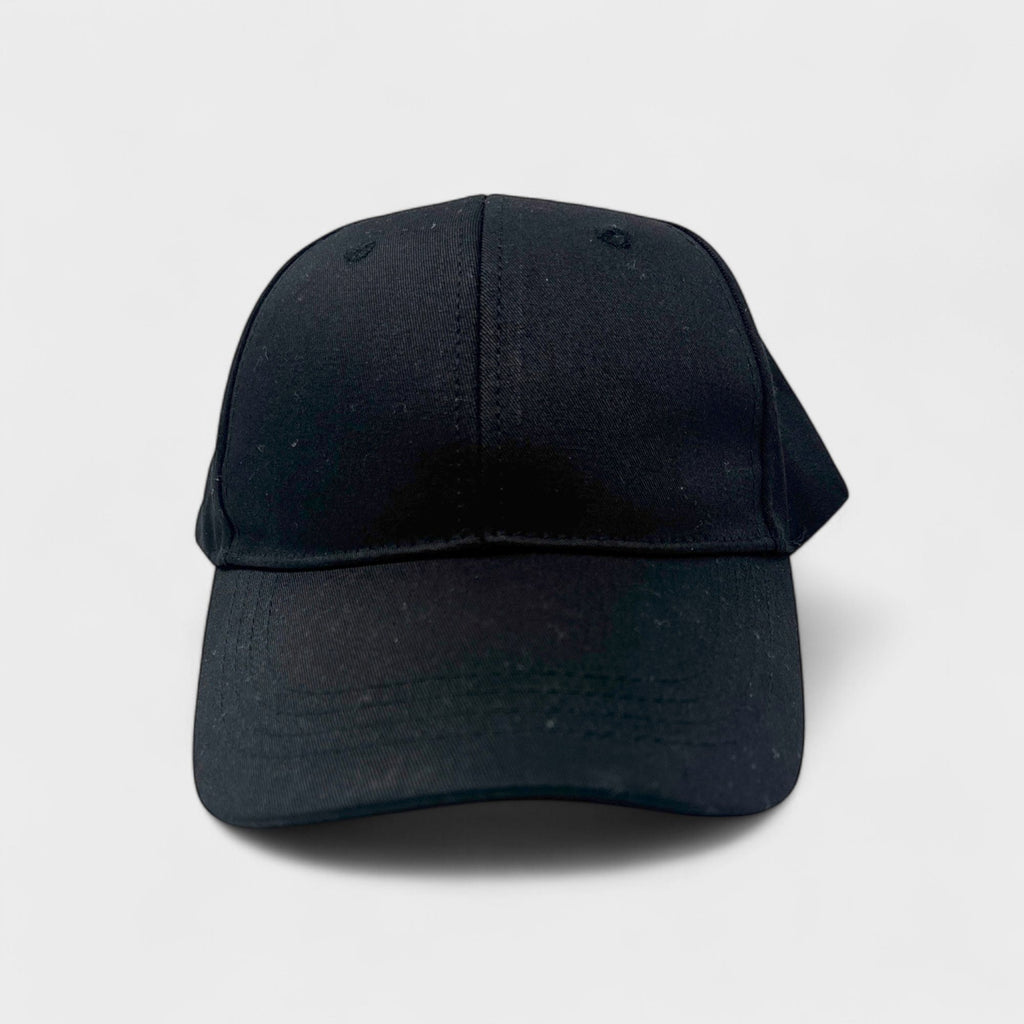 French Connection Classic Black Baseball Cap - Adjustable Back Strap, Embroidered Logo