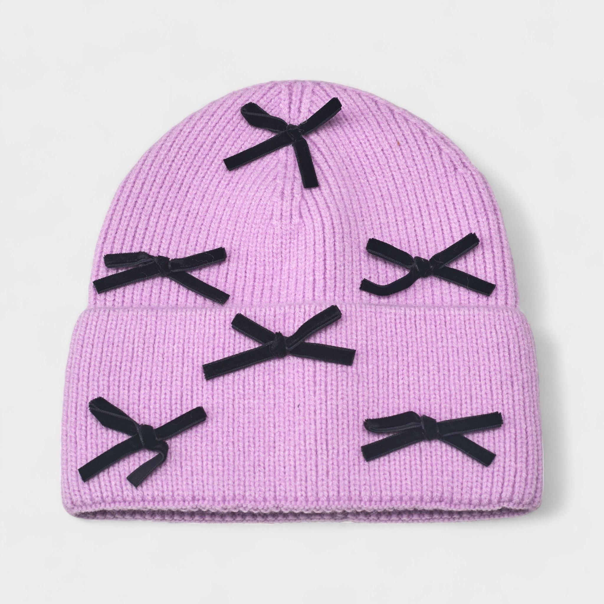 A Little Obsessed Women's Multi Bow Knit Beanie