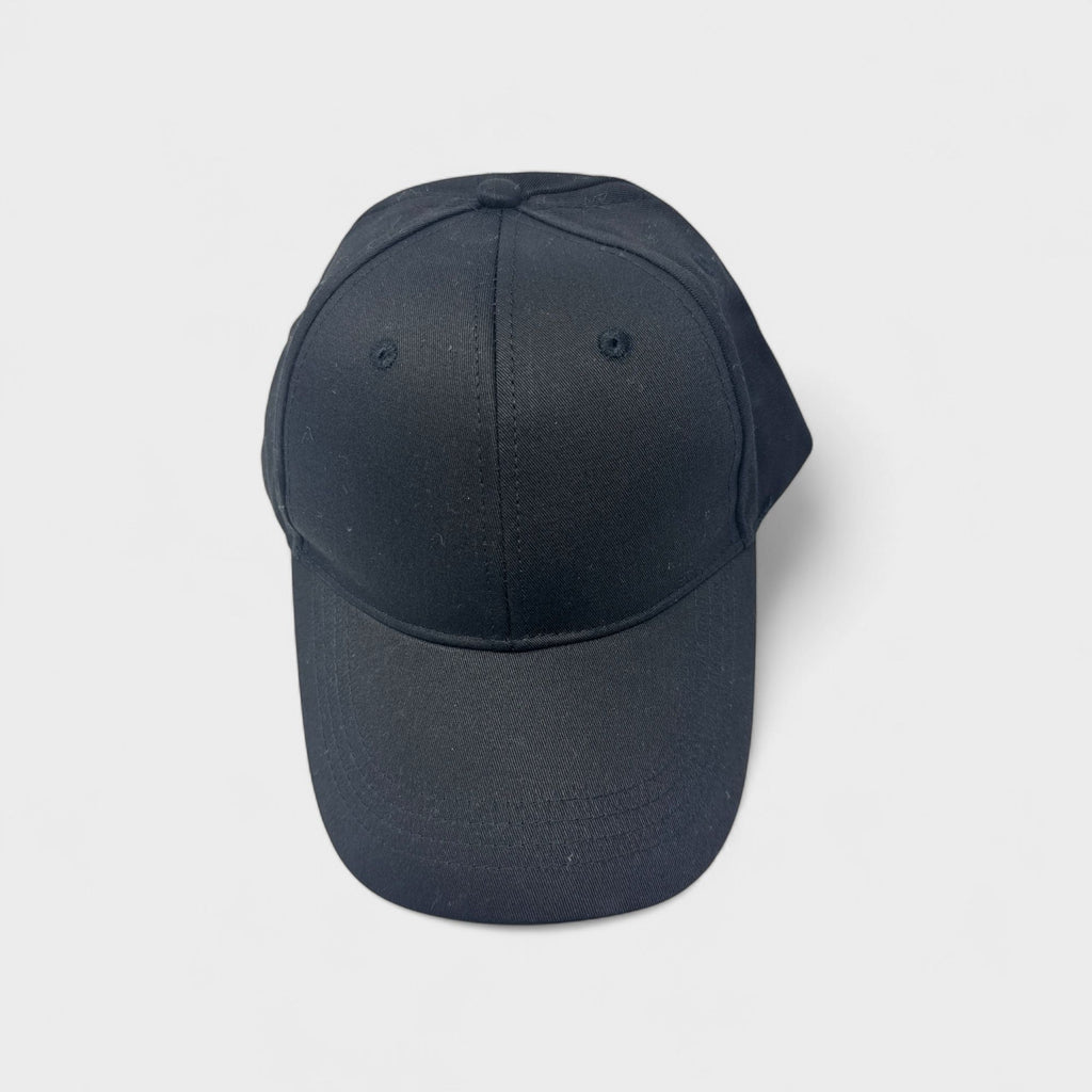 French Connection Classic Black Baseball Cap - Adjustable Back Strap, Embroidered Logo