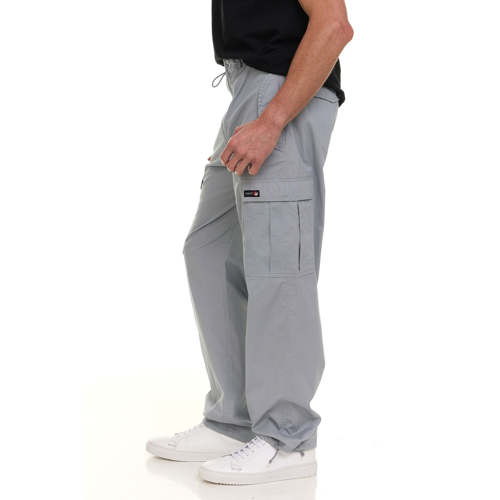 Canada Weather Gear Men’s Wide Leg Cargo Stretch Pants – Lightweight Utility Trousers with Drawstring Hem & Multi-Pockets