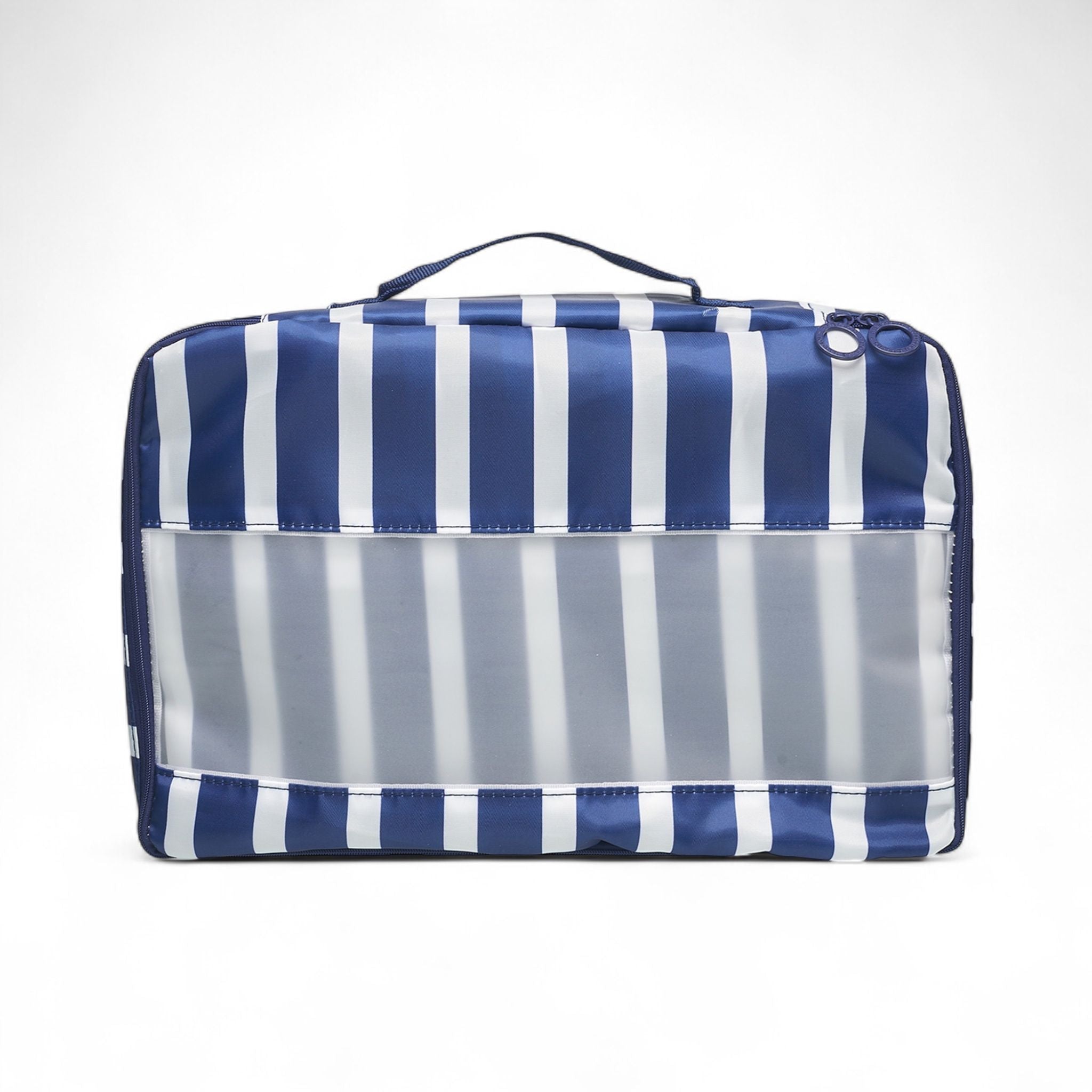 French Connection 6pc Packing Cube Set - Travel Storage Organizer Set for Luggage (Striped)