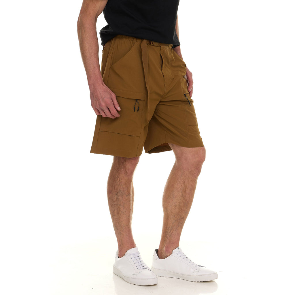Canada Weather Gear Men’s Cargo Belted Shorts – Lightweight Stretch Twill Knee-Length Shorts with Pockets