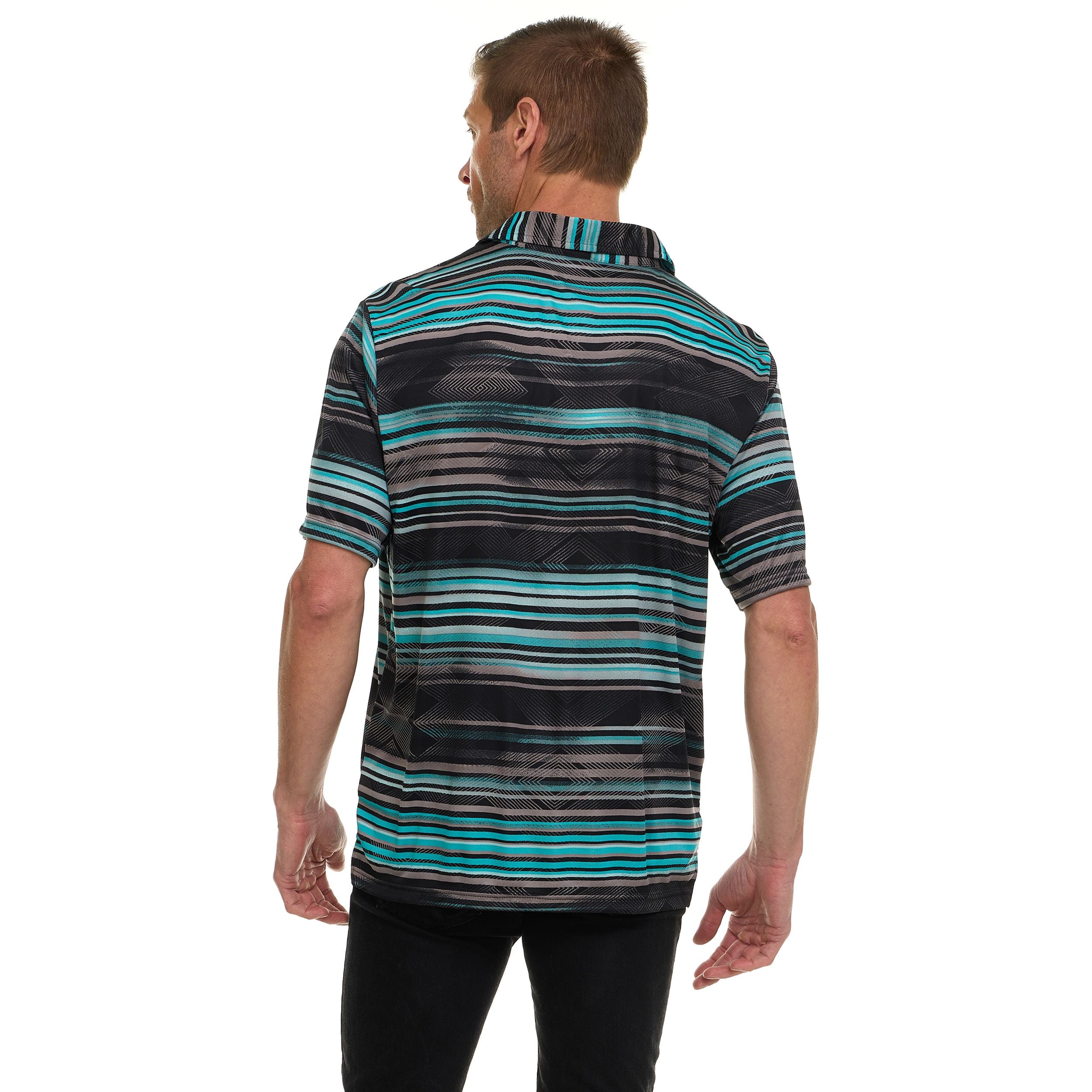 Canada Weather Gear Men’s Performance Polo Shirt – Short Sleeve Moisture Wicking Golf Shirt – Lightweight Athletic Fit