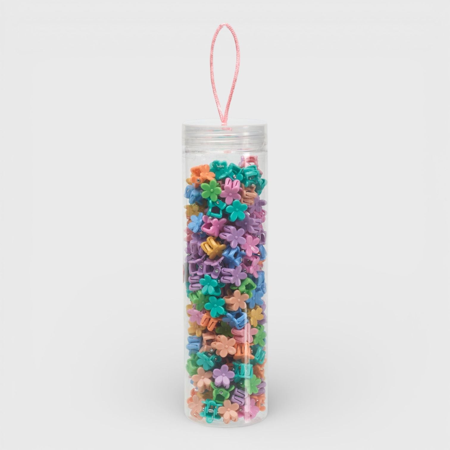 Willow & Ruby 200pc Mini Flower Hair Claw Clip Set - Assorted Multicolor