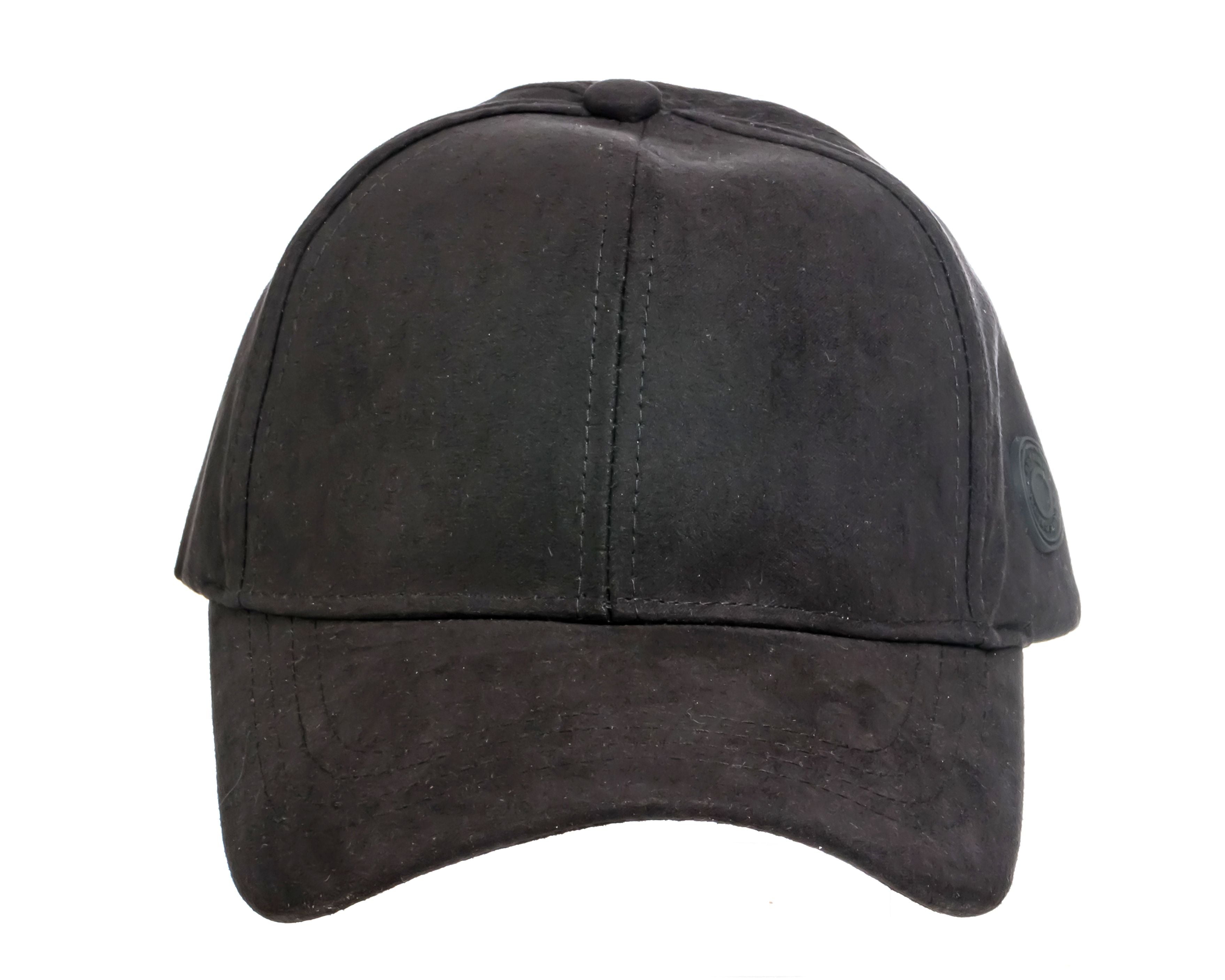 French Connection Microsuede Baseball Cap -  Strapback Metal Closure