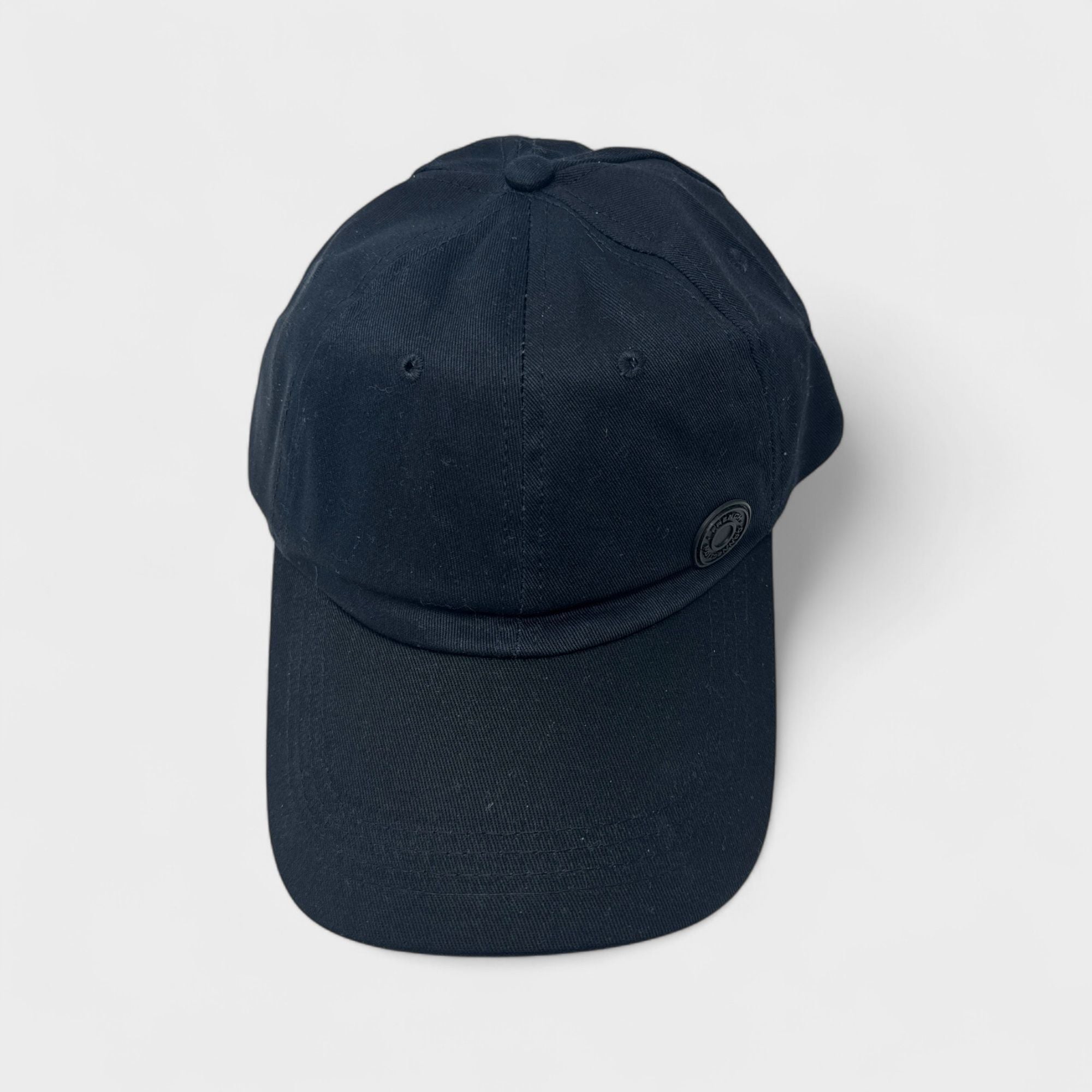French Connection Men's Classic Black Baseball Cap - Adjustable Fit, Premium Cotton, Casual Everyday Style