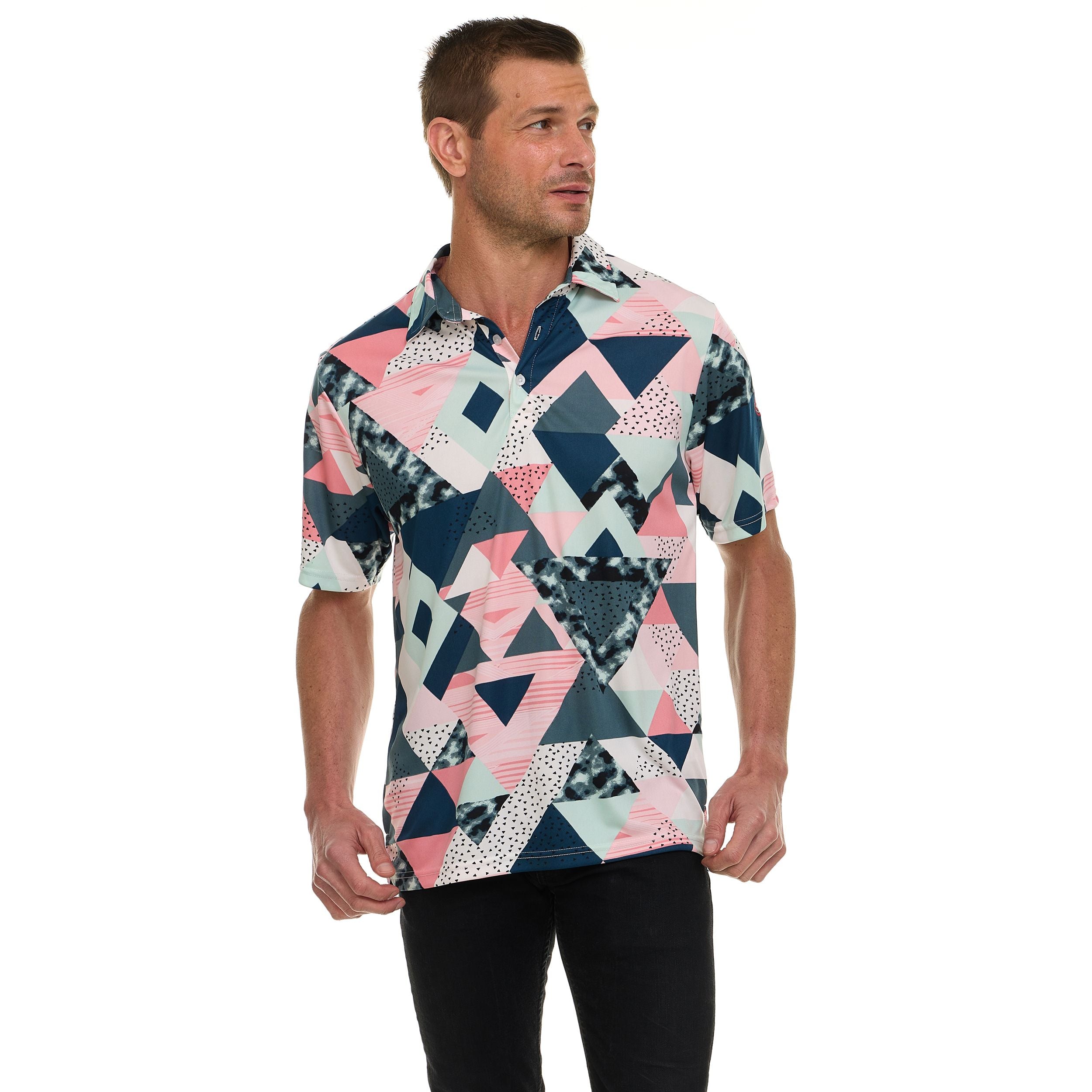 Canada Weather Gear Men’s Performance Polo Shirt – Short Sleeve Moisture Wicking Golf Shirt – Lightweight Athletic Fit