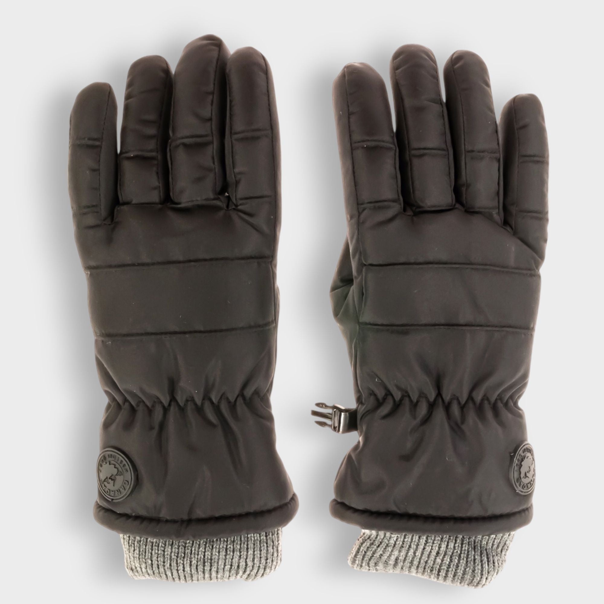 Canada Weather Gear Women's Ski Gloves – Water Resistant, Warm Knit Cuff Winter Gloves with Warmth Indicator for Cold Weather