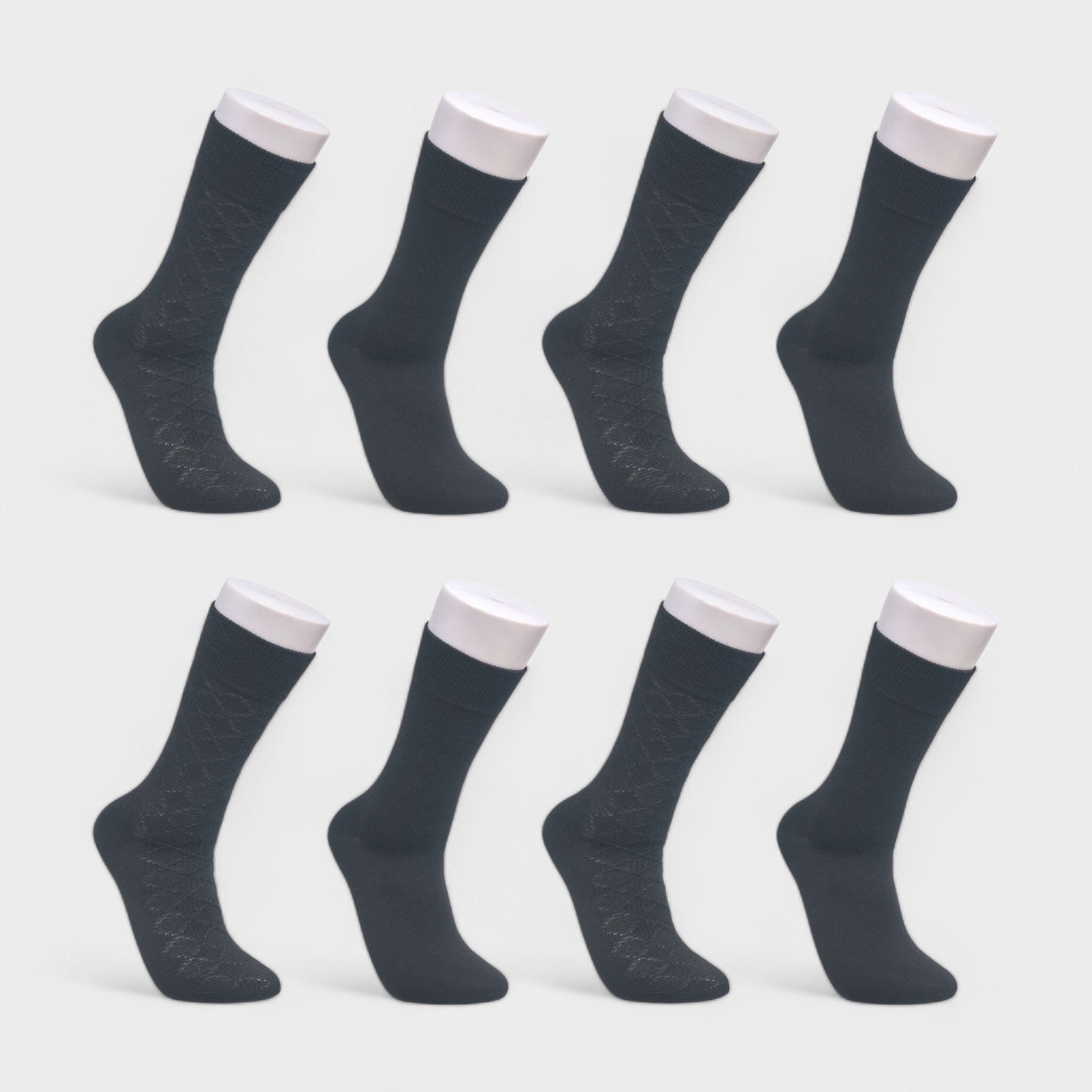 Aeropostale Men's 8-Pack Dress Crew Socks - Comfortable & Stylish for Everyday Wear - Lightweight, Stretchy & Moisture Wickin