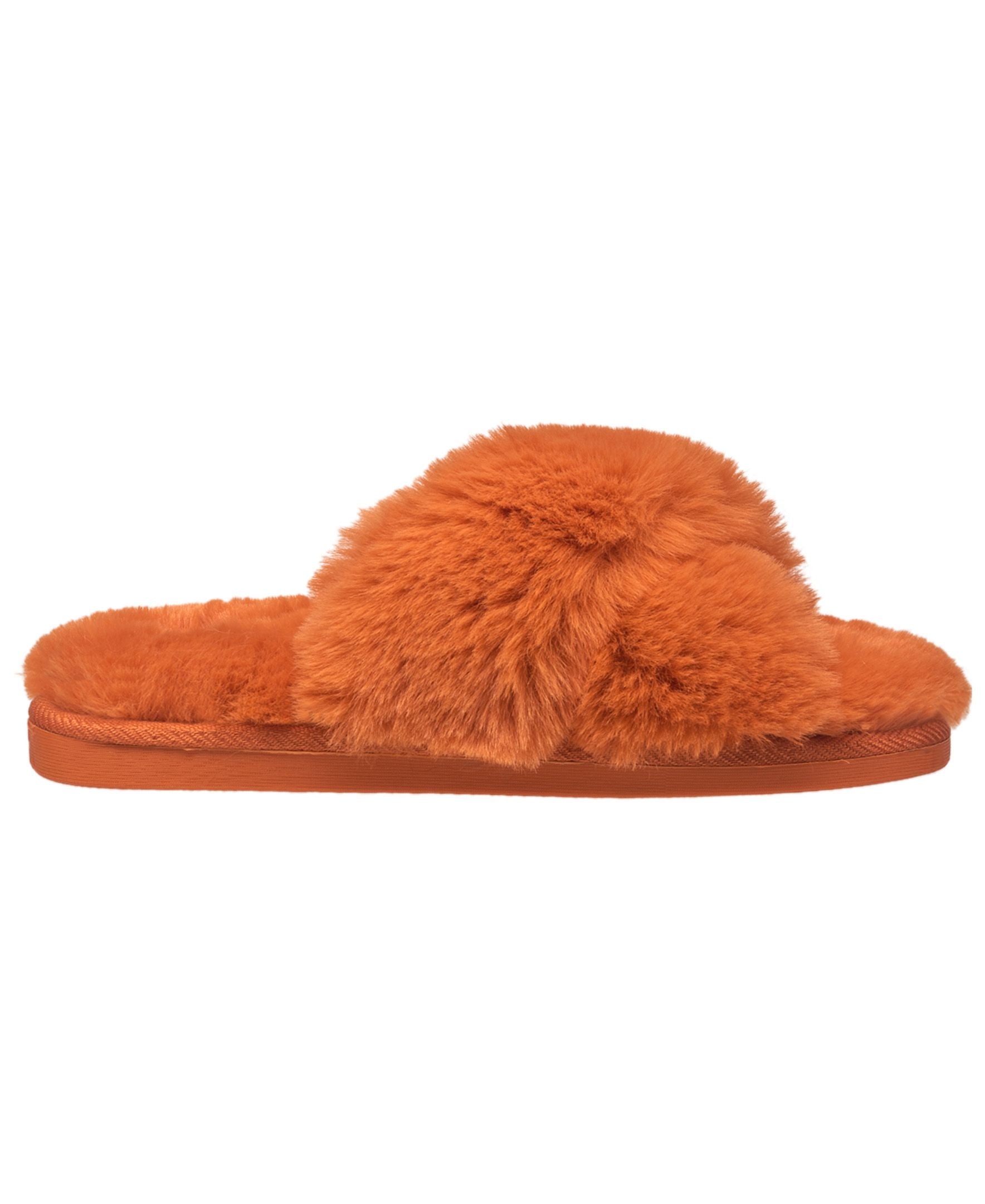 Aeropostale Women's Fuzzy Criss Cross House Slippers with Cushioned Comfort in Black