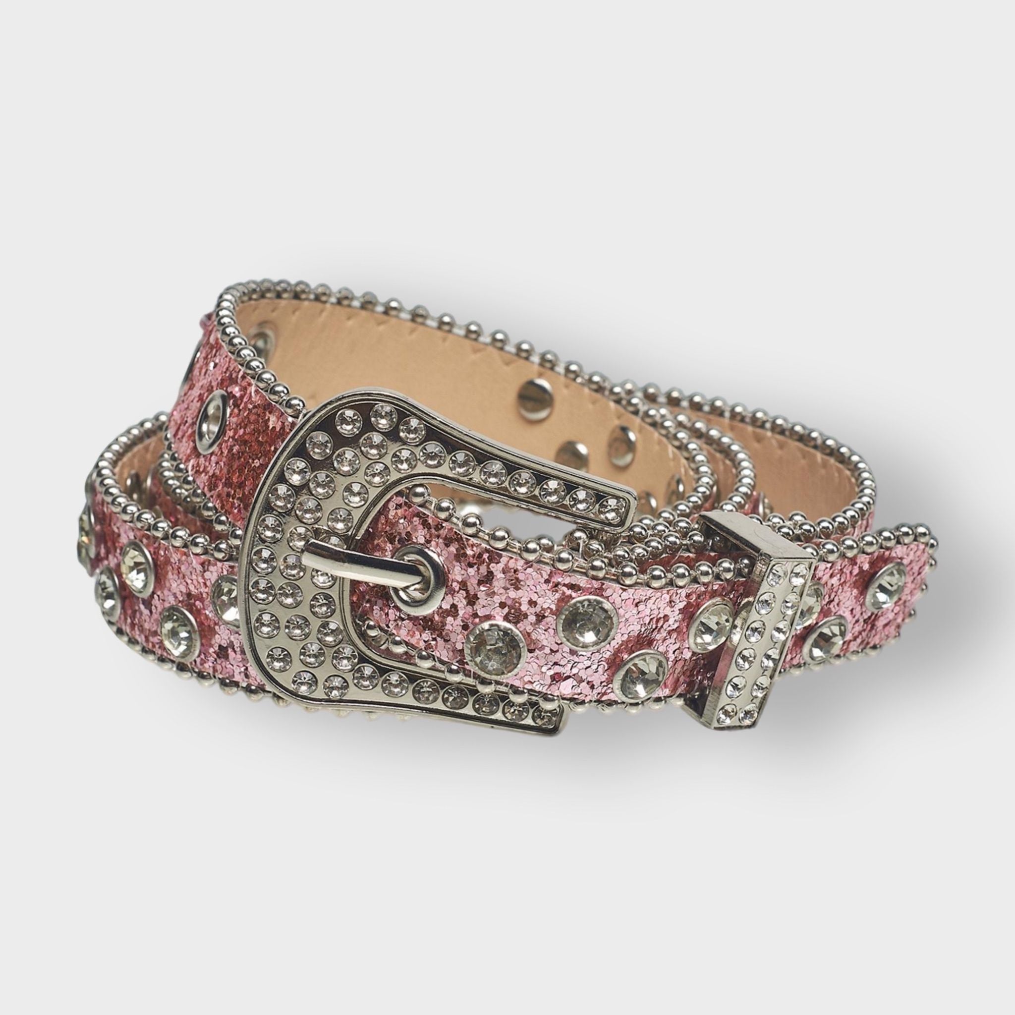 A Little Obsessed Girl's Western Rhinestone Belt – Size 6-12 (Waist Size 18"-22") for Youth