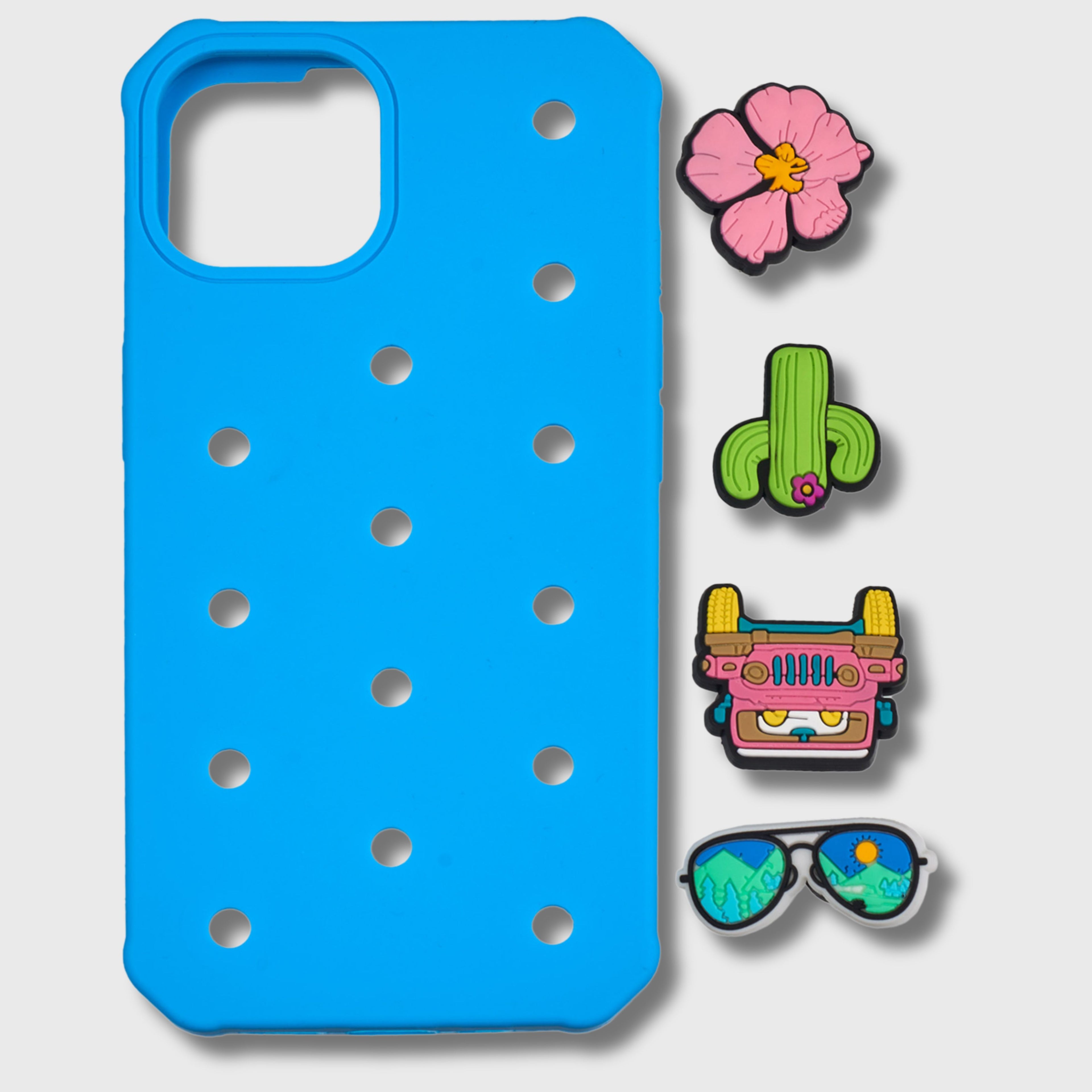 A Little Obsessed iPhone Case - Apple iPhone Case with DIY Charms (Fits Apple iPhone 13/ iPhone 14/ iPhone 15)