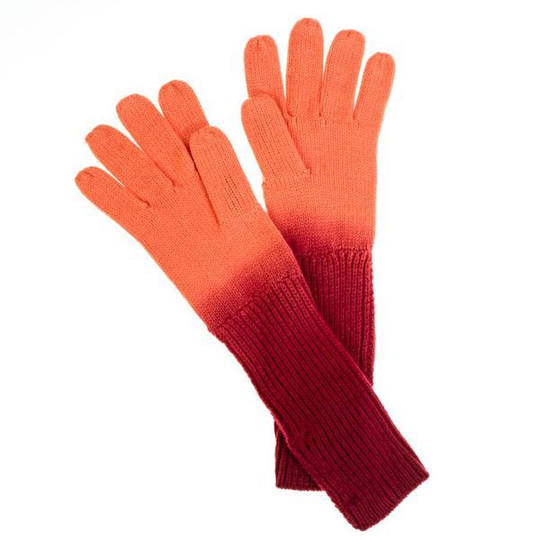French Connection Ombre Design Mid Arm Elongated Gloves For Winter