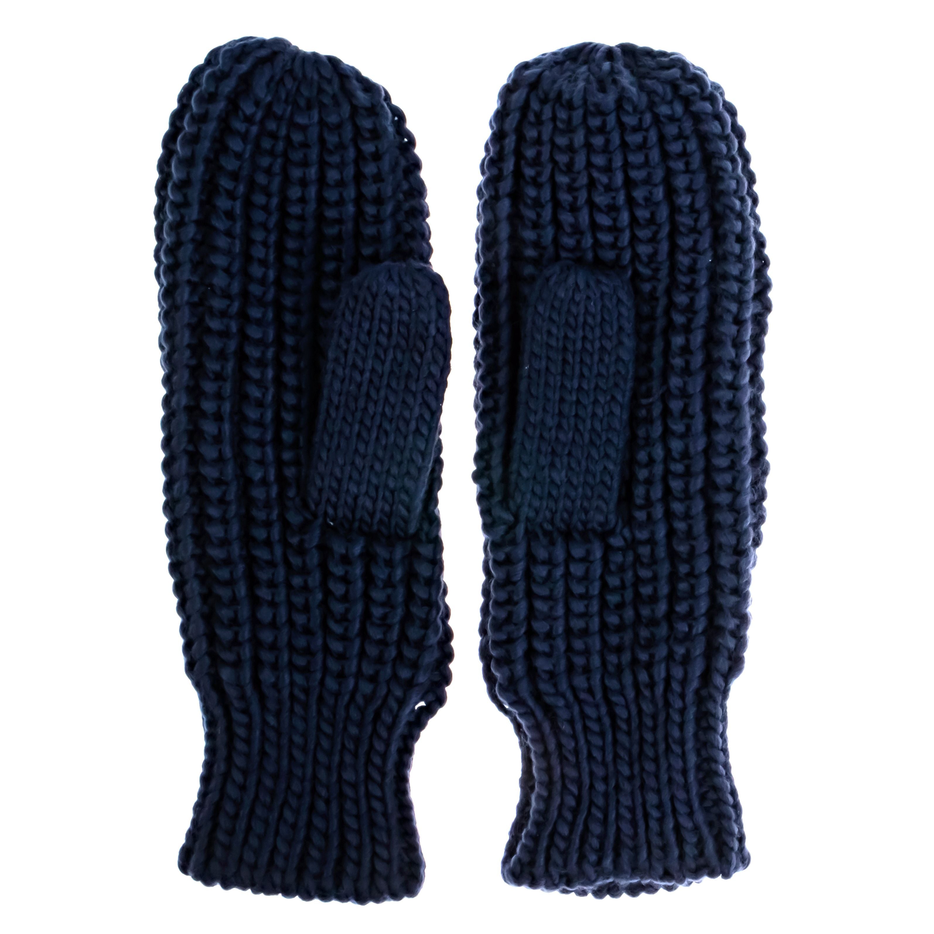 French Connection Women's Fashion Cable Knit Mittens For Winter