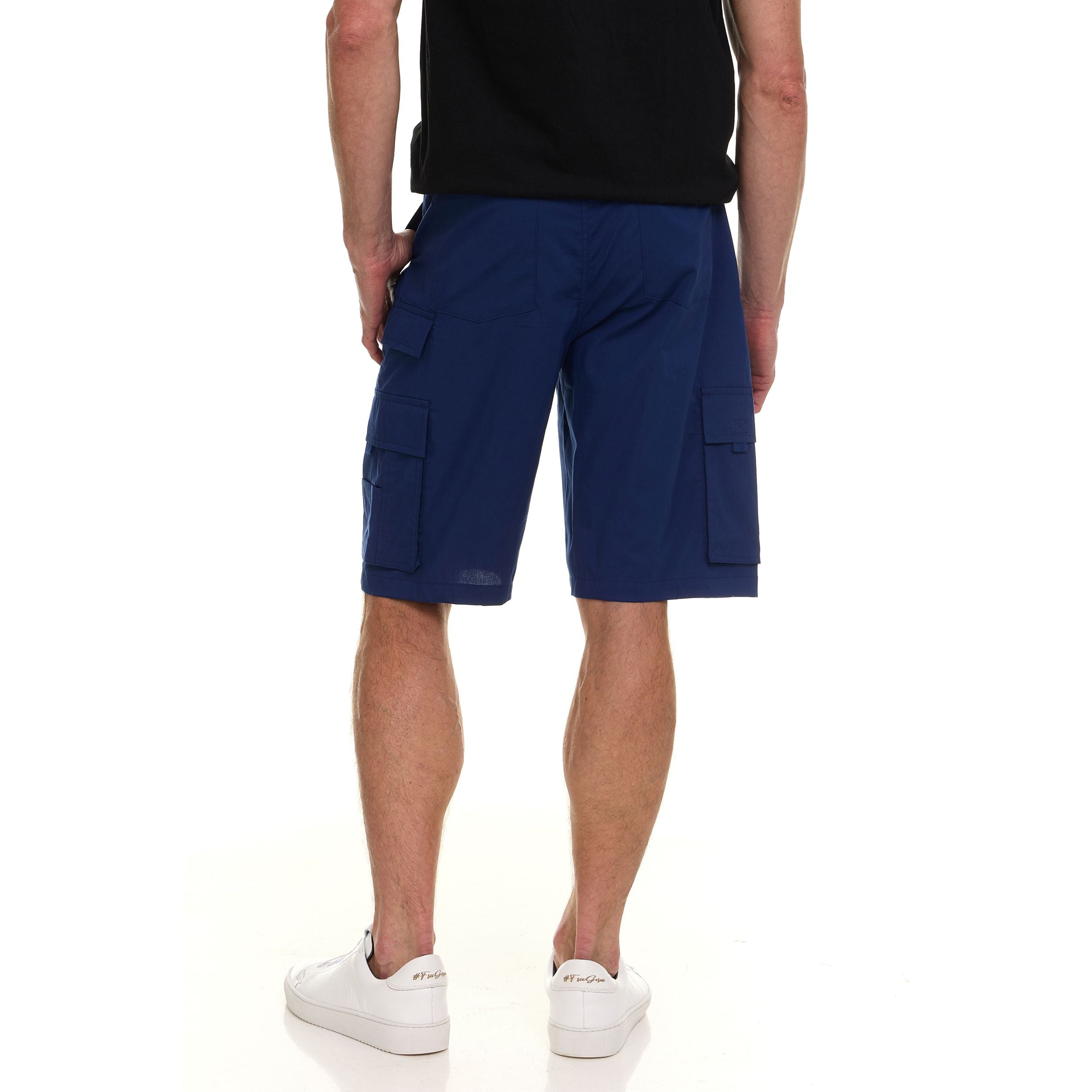 Canada Weather Gear Men’s Belted Cargo Shorts – Lightweight Cotton Stretch Fabric, Classic Fit with Multiple Pockets