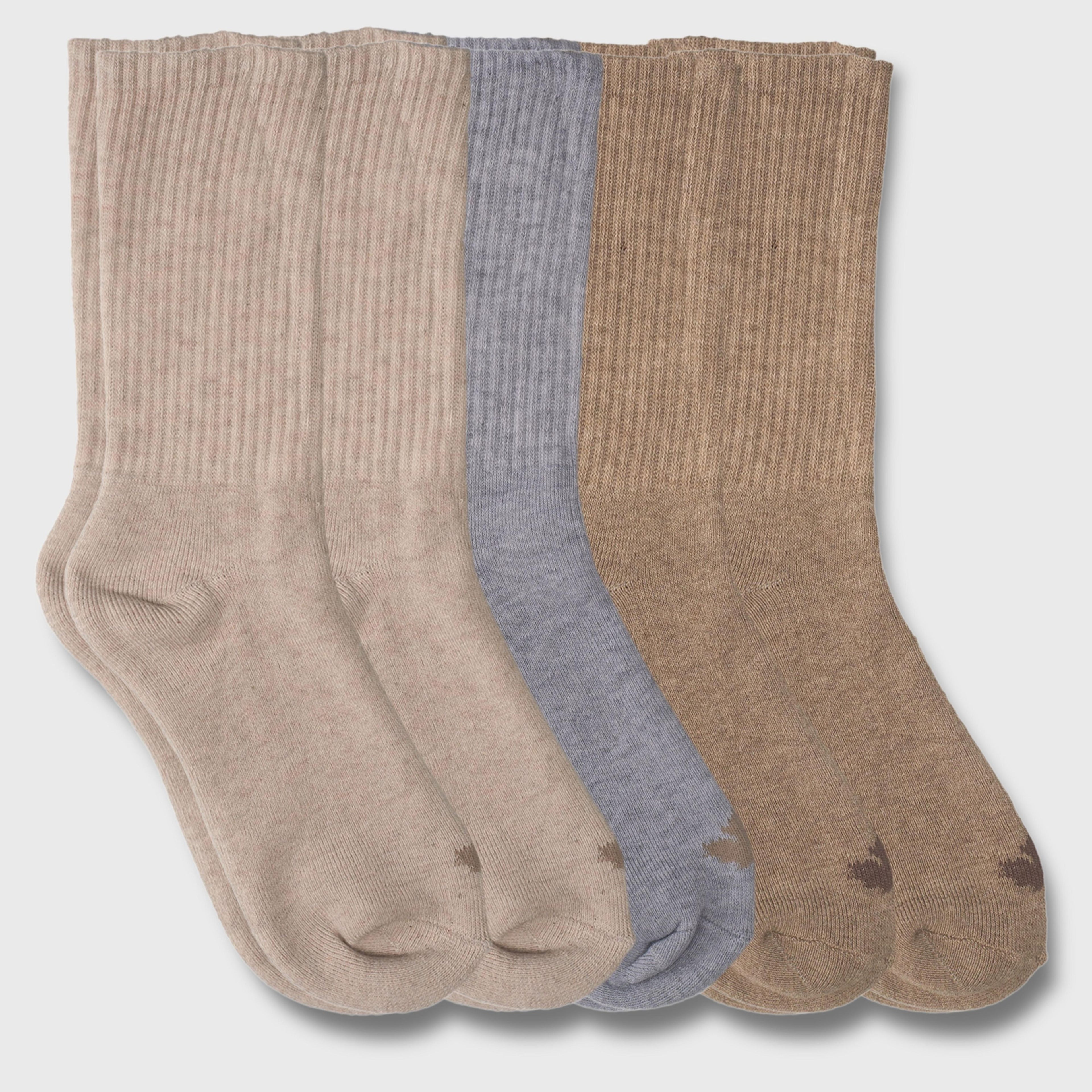 Canada Weather Gear Women's 5-Pack Cushioned Crew Socks, Size 4-10