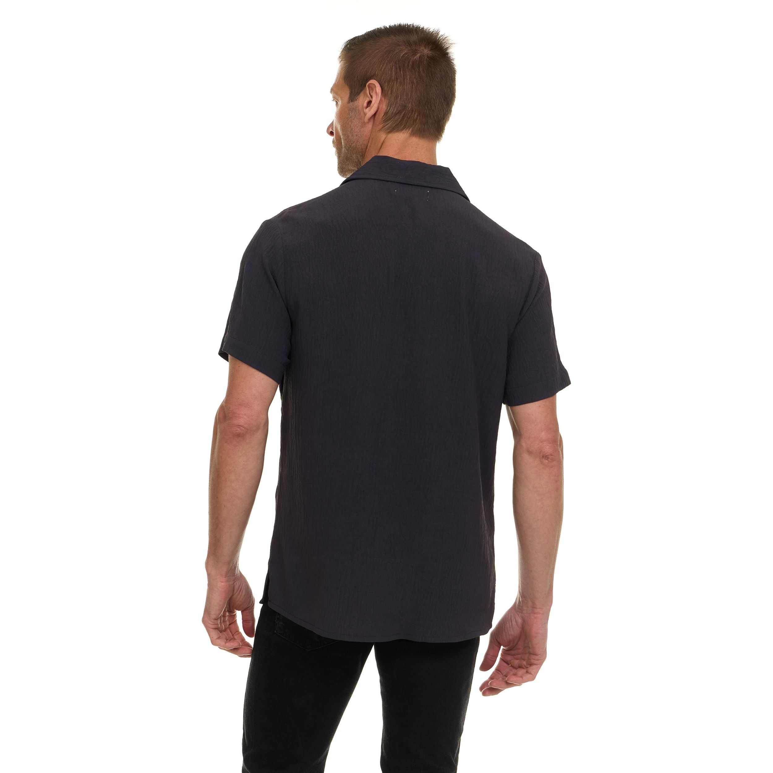 Super Triple Goose Men’s AIRFLOW Active Stretch Camp Collar Shirt – Short Sleeve, Lightweight, Breathable Button-Down Top